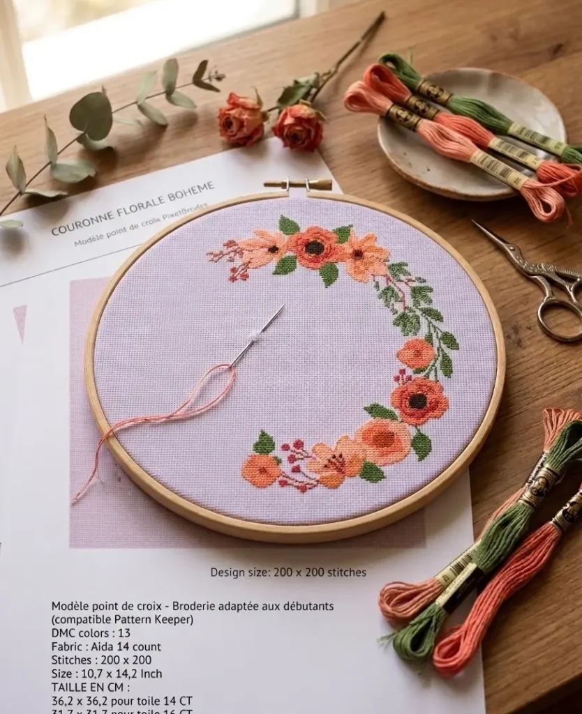 couronne florale boheme
