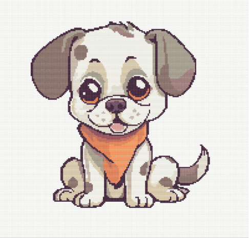 petit chien au bandana grille point de croix pdf