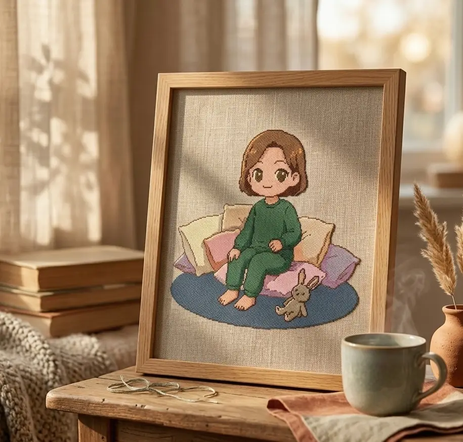 fillette en pyjama